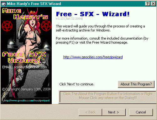 SFX Wizard ScreenShot