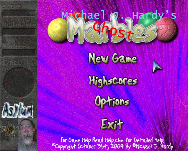 Michael J. Hardy's Ghost Marbles Puzzle Game For Windows!